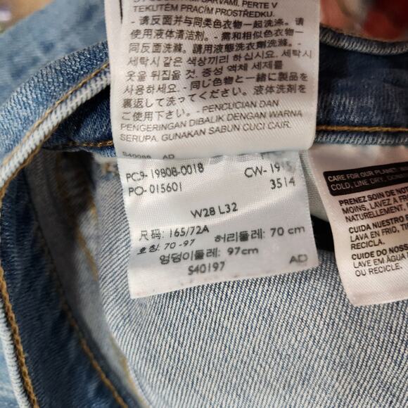 Levi's Strauss & Co. 602 Pin Slim Straight Leg Jeans Light Blue Size 28 - Picture 9 of 9